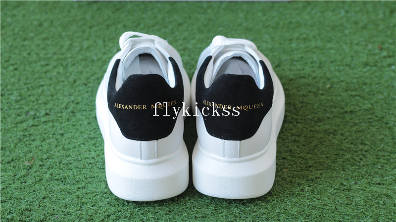 Alexander McQueen Oversized Sneaker White Black Suede